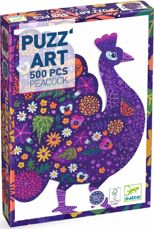 Puzzle - themed mobile phone cases for protection​ Puzz' Art Peacock 500 pc Puzzle