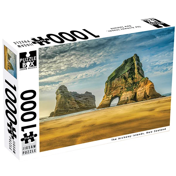 Puzzle - based logic games for brain training​ Puzzlers World 1000-Piece Jigsaw Puzzles, New Zealand, The Archway Islands