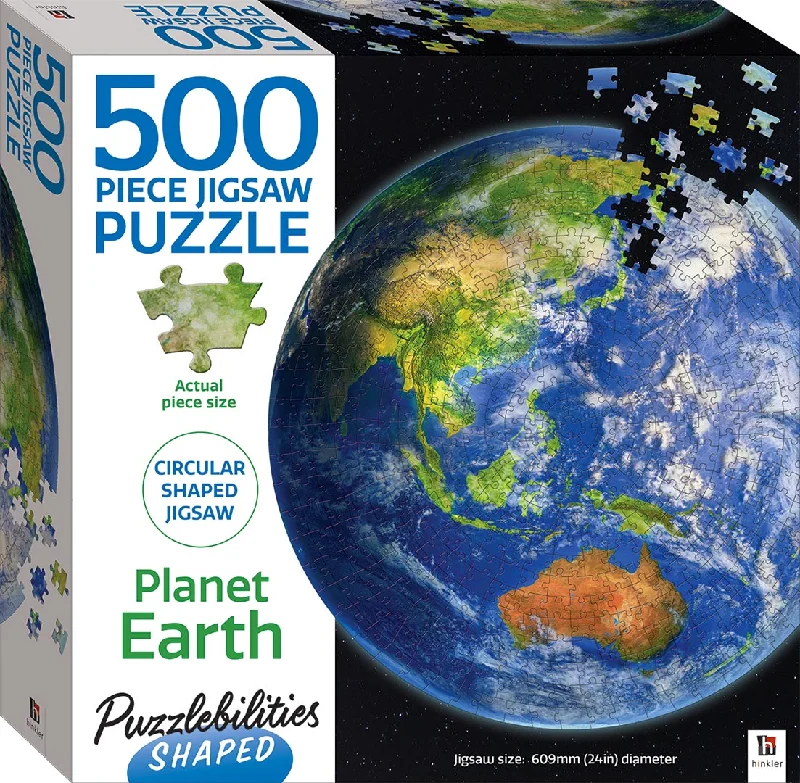 Puzzle - themed cakes with puzzle - piece decorations​ 500-Piece Puzzlebilities Jigsaw Puzzle, Planet Earth