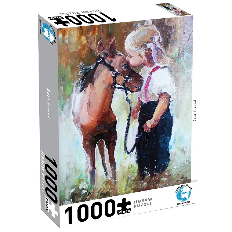 Puzzle - themed party favors​ Puzzlers World 1000-Piece Jigsaw Puzzle, Best Friends