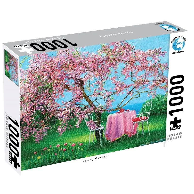 Puzzle - themed tablecloths for special occasions​ Puzzlers World 1000-Piece Jigsaw Puzzle, Spring Garden