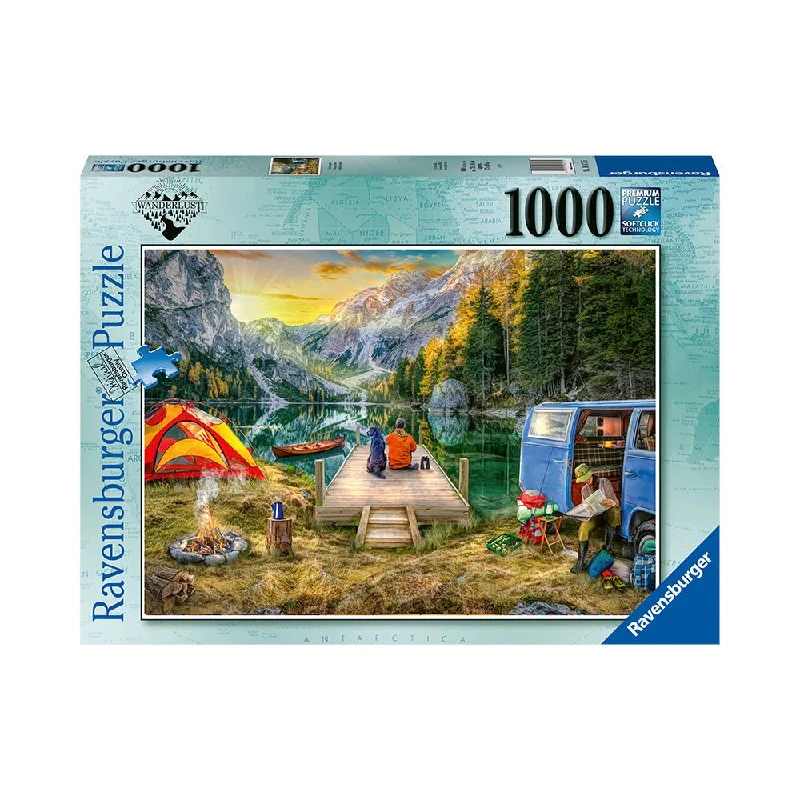 Puzzle - inspired jewelry with small puzzle elements Ravensburger Calm Campsite 1000pc Puzzle Puzzle - inspired jewelry with small puzzle elements Ravensburger Calm Campsite 1000pc Puzzle