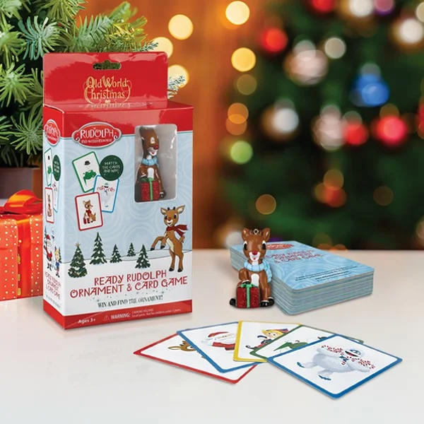 Puzzle - shaped doorstops for home safety​ Ready Rudolph Ornament & Game