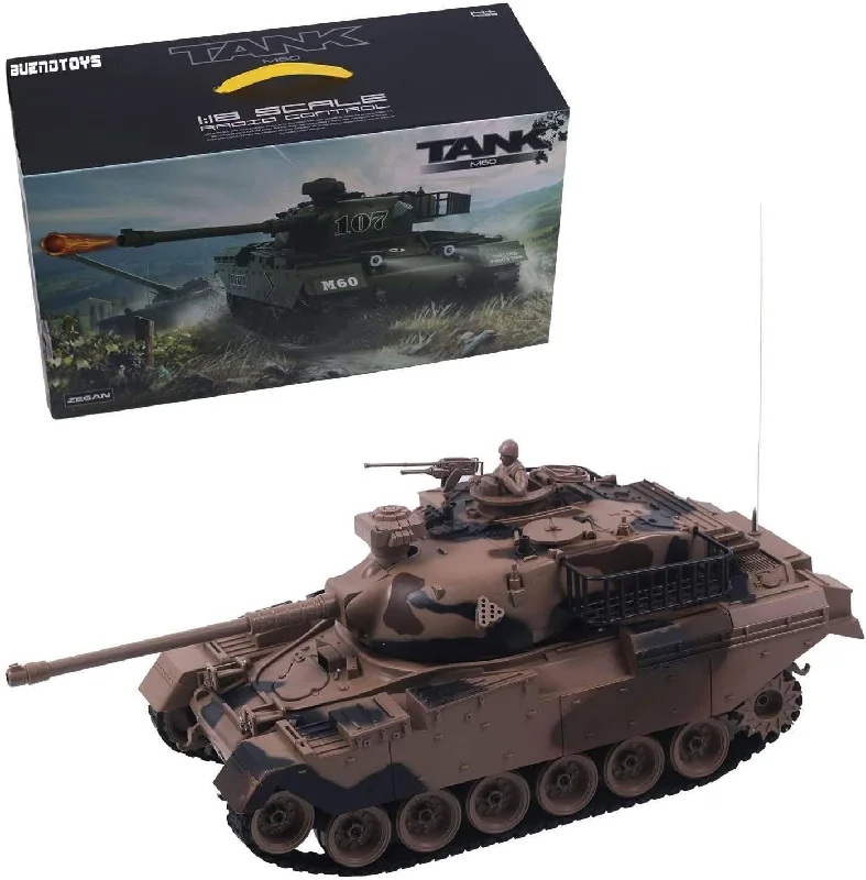 Remote Control Military Tank 1:18 Scale Replica for Shooting BB Bullets