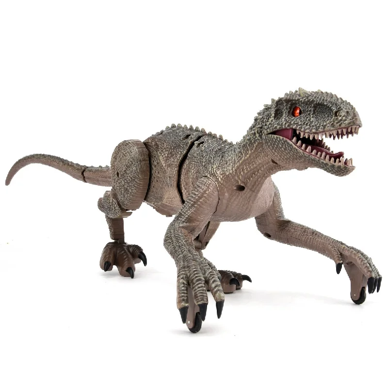 Remote Control Roaring Raptor Grey Dinosaur