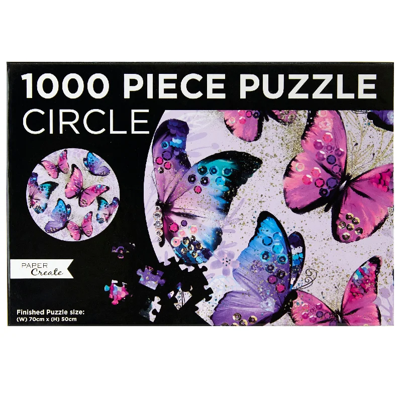Puzzle - solving workshops for skill development​ Paper Create 1000-Piece Jigsaw Puzzle, Butterflies