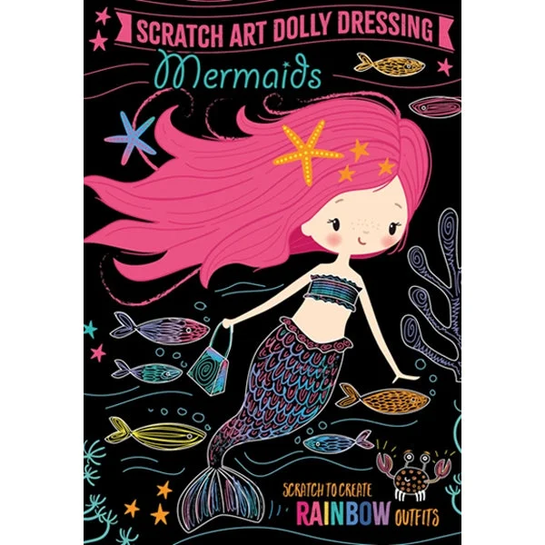 Animal - kingdom puzzles with various species​ Scratch Art Dolly Dressing, Mermaids