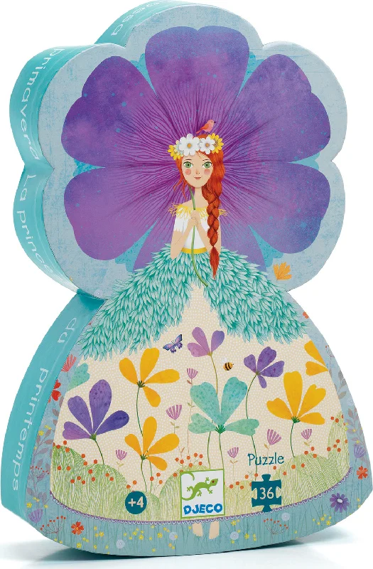 Puzzle - shaped planters for indoor plants​ Silhouette Princess of Spring 36 pc Puzzle