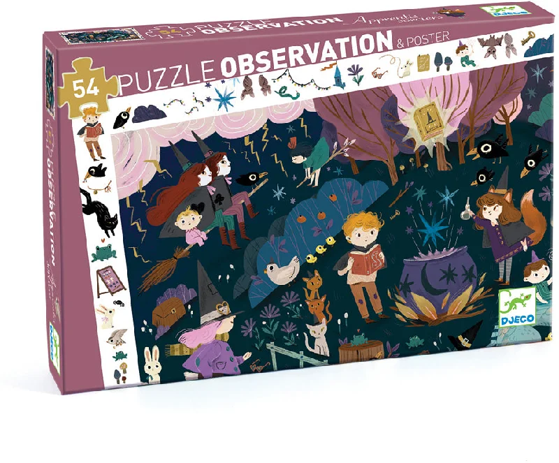 Puzzle - based escape - the - room party kits for home parties​ Wizards' Apprentices Observation Puzzle - 54 pc