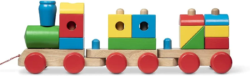 Puzzle - based educational apps for homeschooling​ Stacking Train Wooden Toy