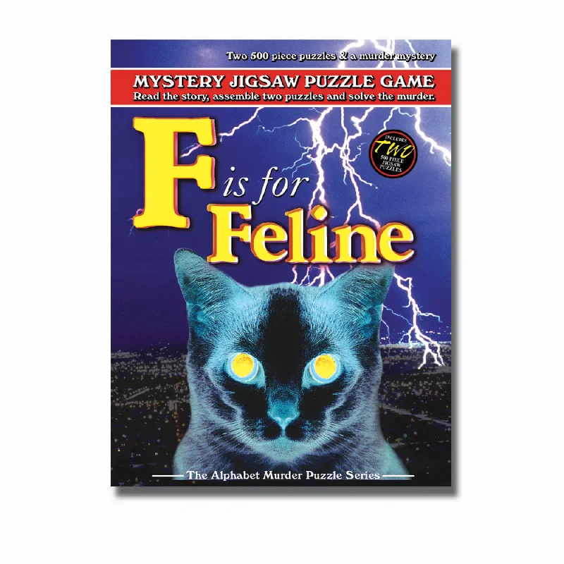 Puzzle sets with interchangeable parts F is for Feline Murder Mystery Jigsaw Puzzle: 1000 Pcs Puzzle sets with interchangeable parts F is for Feline Murder Mystery Jigsaw Puzzle: 1000 Pcs