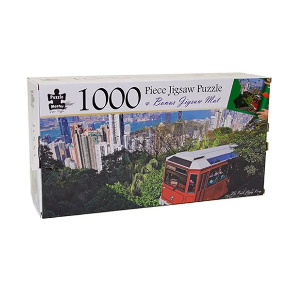 Puzzle - themed tablecloths for special occasions Puzzle Master 1000-Piece Jigsaw Plus Bonus Puzzle Mat, The Peak, Hong Kong Puzzle - themed tablecloths for special occasions Puzzle Master 1000-Piece Jigsaw Plus Bonus Puzzle Mat, The Peak, Hong Kong