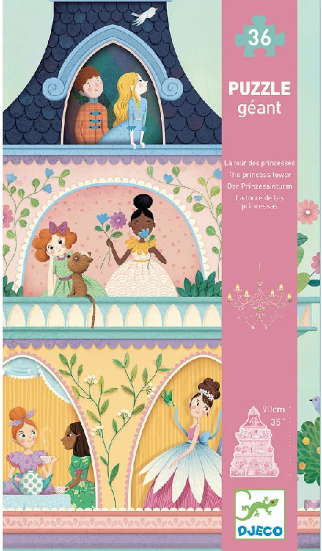 Puzzle - based memory games for cognitive improvement​ The Princess Tower Giant 36 Piece Floor Puzzle