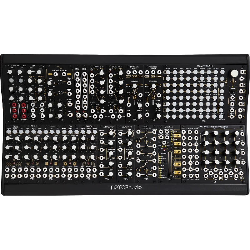 Double basses for deep tones in symphony orchestras​ TipTop Audio Mantis Eurorack Modular Synthesizer Case (All Black, 208 HP)