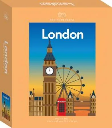 Puzzle - based escape - the - room party kits for home parties​ 500-Piece Jigsaw Puzzle, The Travel Series: London