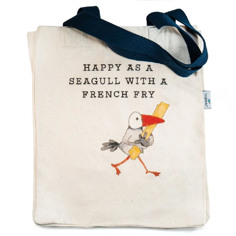 Puzzle - themed wall decals for quick home decor changes​ Twigseeds Large Tote Bag - French Fry