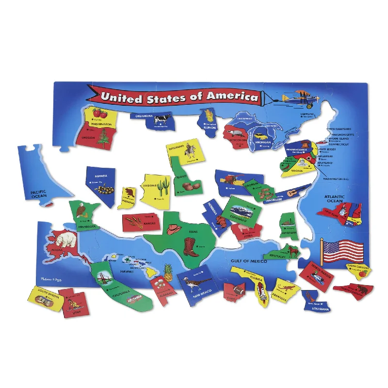 Halloween - spooky puzzles for the fall season​ USA Map Floor Puzzle - 51 Pieces
