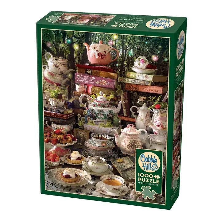 Jigsaw puzzles with glow - in - the - dark pieces​ WE'RE ALL MAD HERE 1000PC PUZZLE