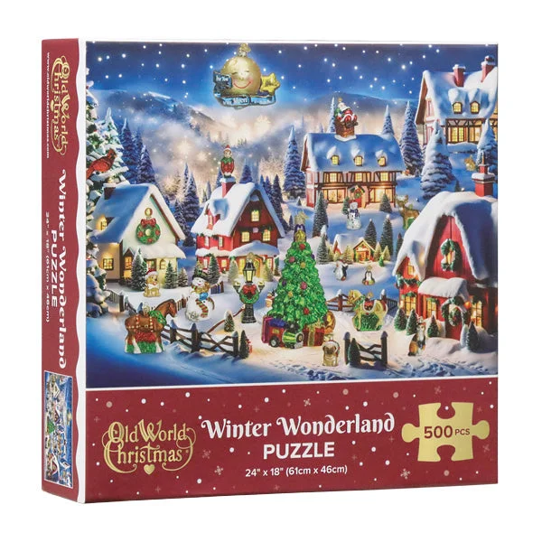 Puzzle - inspired home decor items like throw pillows​ Winter Wonderland Puzzle