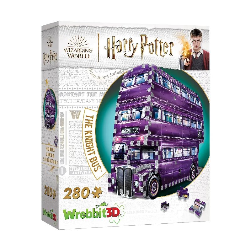 Braille - compatible puzzles for visually - impaired users Harry Potter Collection - The Knight Bus 3D Puzzle: 280 Pcs Braille - compatible puzzles for visually - impaired users Harry Potter Collection - The Knight Bus 3D Puzzle: 280 Pcs