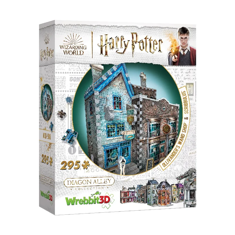 Puzzle - inspired digital wallpapers for devices Harry Potter Diagon Alley Collection - Ollivander's Wand Shop & Scribbulus 3D Puzzle: 295 Pcs Puzzle - inspired digital wallpapers for devices Harry Potter Diagon Alley Collection - Ollivander's Wand Shop & Scribbulus 3D Puzzle: 295 Pcs