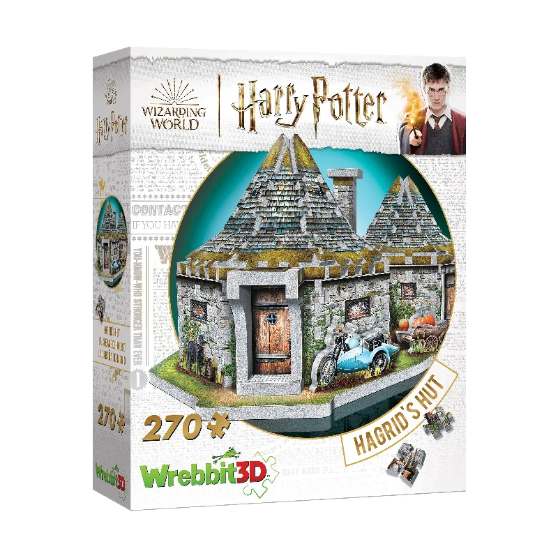 Valentine's Day heart - shaped puzzles​ Harry Potter Collection - Hagrid's Hut 3D Puzzle: 270 Pcs