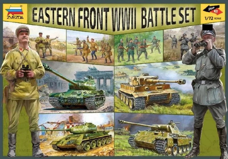 Zvezda 1/72 Battle Set Eastern Front WWII vehicles and figures