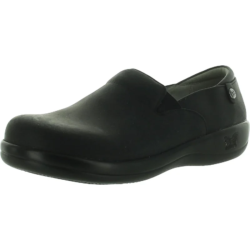 Alegria Womens KEL-7582 Leather Slip On Clogs