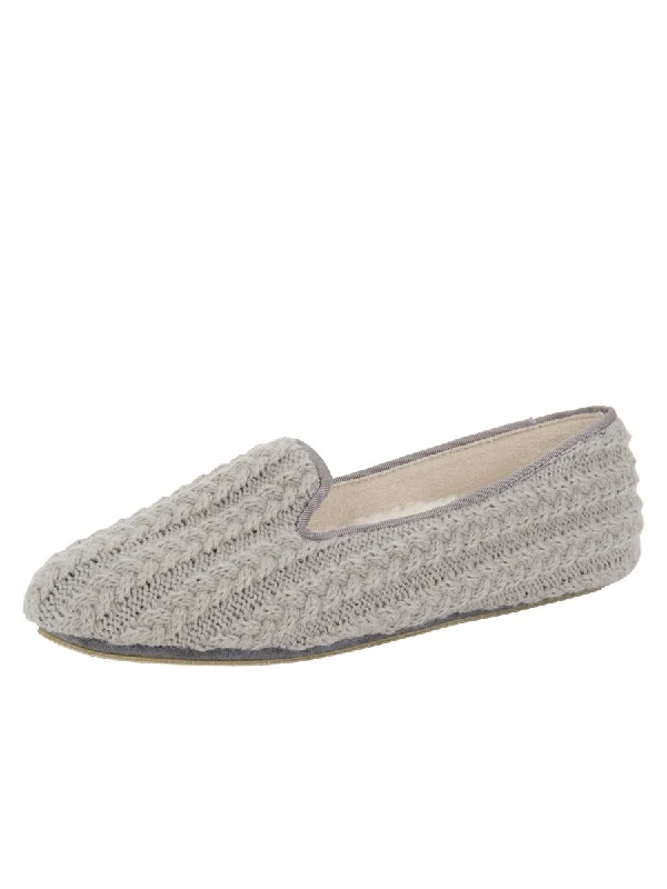 Deluxe Cable Knit Slipper