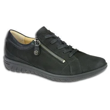 HARTJES Women's XS Casual 2 82562 1/01 Black Suede