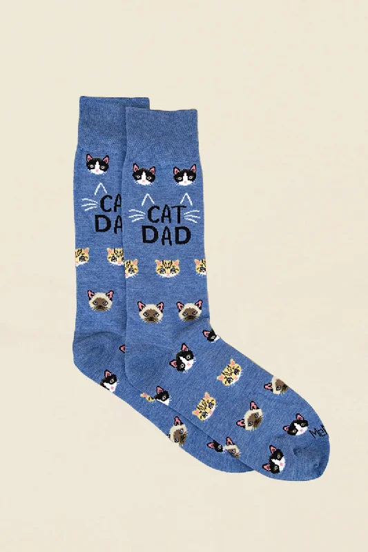 mens cat dad whiskers socks