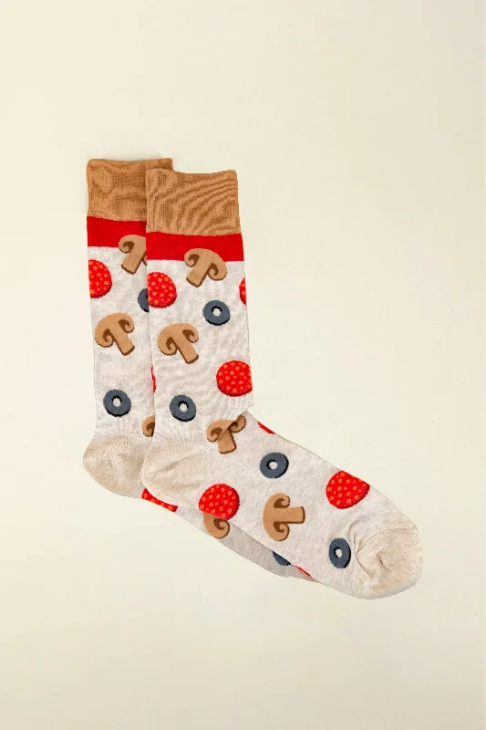 mens pizza socks