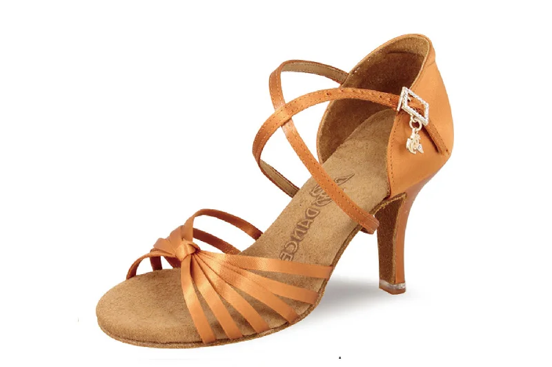 BD Dance 2341 Ladies Latin Dance Shoe with Cross Ankle Strap