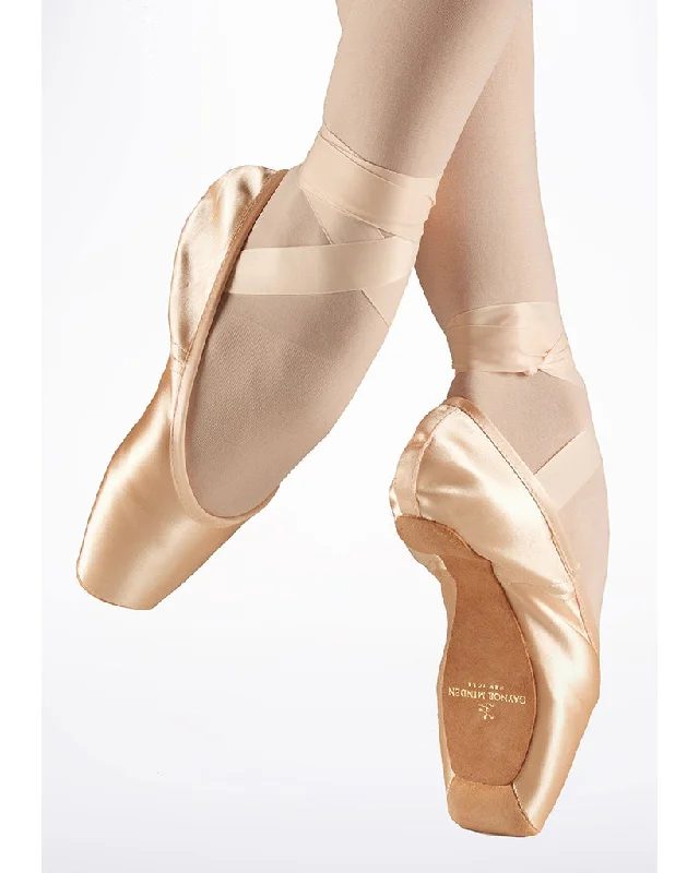 Gaynor Minden Europa Suede Tip Sculpted Fit Pointe Shoes - Supple Shank High Heel Deep Vamp - Womens