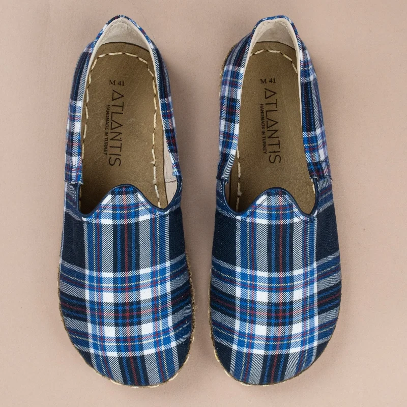 Men's Blue Plaid Barefoots