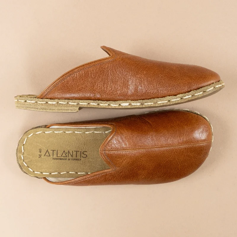 Men's Brown Barefoot Slippers