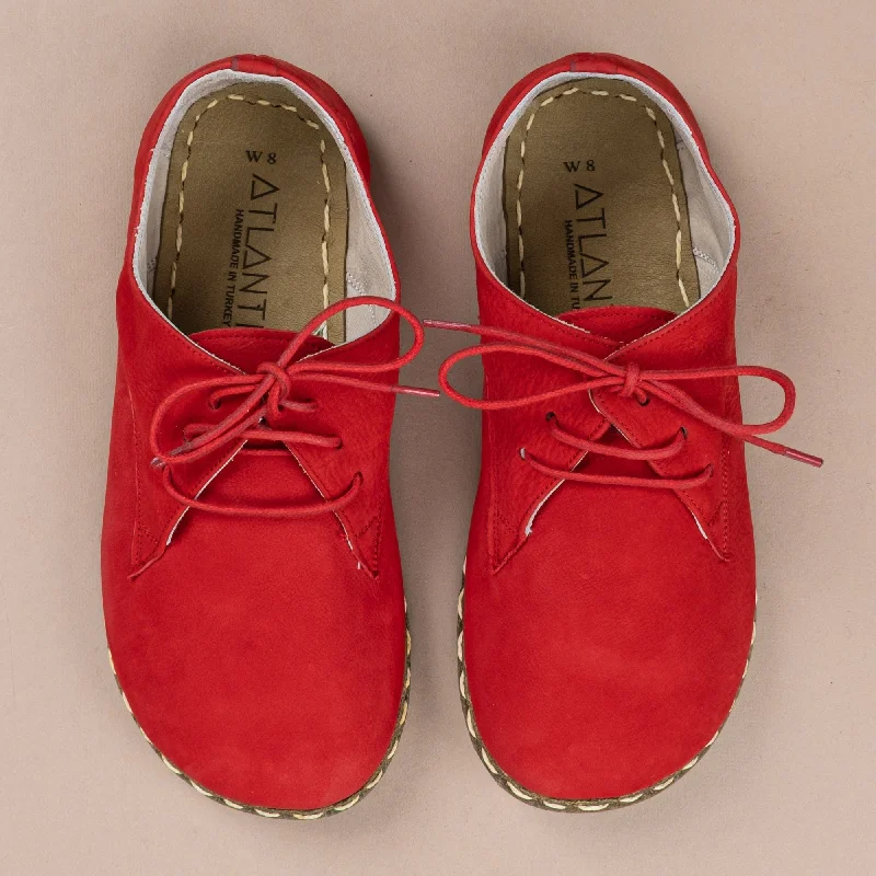 Men's Red Oxfords