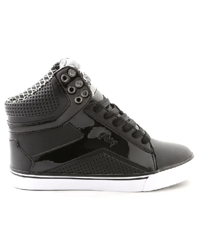 Pastry Pop Tart Grid Hip Hop Dance Sneakers - Womens/Mens - Black/White