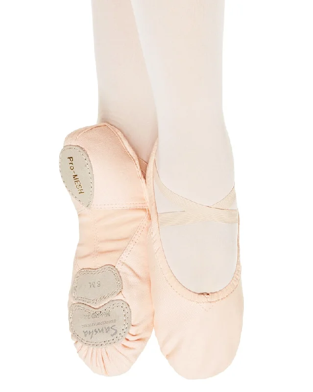 Sansha Pro Mesh Vegan Canvas Split Sole Ballet Slippers - 332V Womens