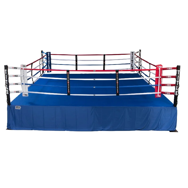 TITLE Boxing Dual Level Drop-N-Lock Competition Ring