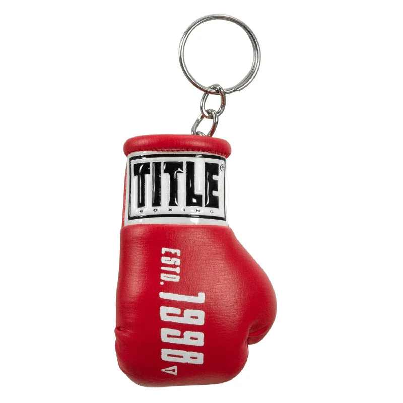 TITLE Boxing Throwback 1998 Anniversary Boxing Glove Keyring