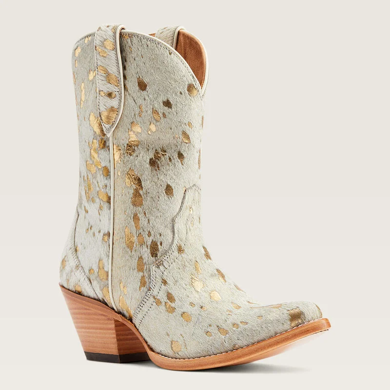 Ariat® Women's "Bandida" Western  Boots - White Metallic Hair