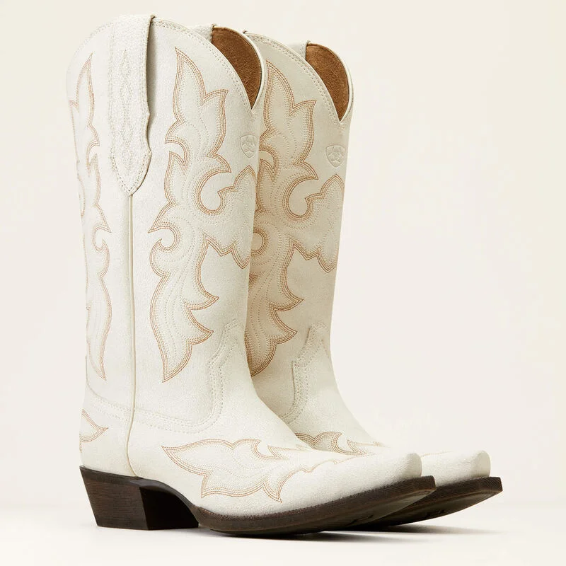 Ariat® Women's Jennings StretchFit Western Boots - Distressed Ivory